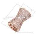 18*12mm 2015 Hot Sale Cubic Zirconia micro pave CZ beads